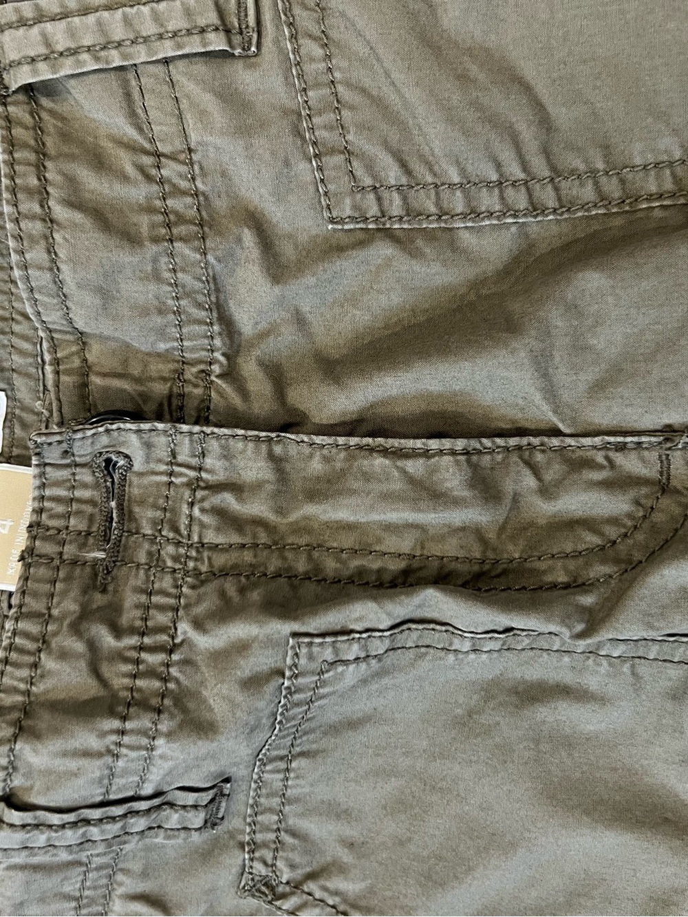 Michael Kors Olive Cargo Trousers with Zip Pockets - Picture 9 of 13